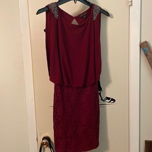 Maroon homecoming dress